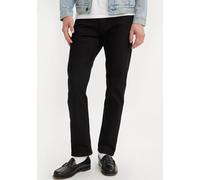 Tapered-fit-Jeans LEVI'S "502 TAPER", Damen, Gr. 31, Länge 32, schwarz (native cali), Denim/Jeans, Obermaterial: 99% Baumwolle, 1% Elasthan, Basic, loose fit knöchellang, Jeans, in elegantem, modernem
