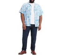 Tapered-fit-Jeans LEVI'S PLUS "502 TAPER B&T", Herren, Gr. 42, Länge 32, clean run adv, Denim/Jeans, Obermaterial: 70% Baumwolle, 28% Lyocell, 2% Elasthan, casual, bequem lang, Jeans, mit Stretch (544