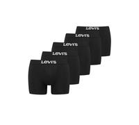 LEVI'S 5er Pack Solid Boxer Original Cotton L-black 001