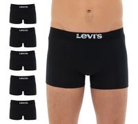 Trunk LEVI'S Gr. S, 6 St., schwarz (black) Herren Unterhosen LEVIS MEN SOLID BASIC TRUNK ORG CO 6P ECOM (30141837-S)