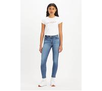 Levi's Damen 711 Double Button Jeans, Blue Wave Mid, 24W / 30L