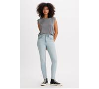 Skinny-fit-Jeans LEVI'S "721 High rise skinny", Damen, Gr. 24, Länge 30, blau (lever left), Denim/Jeans, Obermaterial: 85% Baumwolle, 7% Lyocell, 6% Elastomultiester, 2% Elasthan, casual, skinny fit l