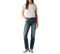 Levis 724 Straight Jeans mit High Rise in Mittelblau W30 / L30 Slim Fit