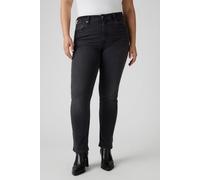 Levi's 724 High Rise Straight Black Worn In Größe: W26L32 | Slim Jeans Outlet | Damen | Schwarz