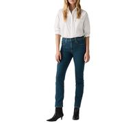 Straight-Jeans LEVI'S "724 High Rise Straight", Damen, Gr. 32, Länge 32, torn ball gown, Jeans, Obermaterial: 85% Baumwolle, 7% Lyocell, 6% Elastomultiester, 2% Elasthan, casual, straight fit lang, Je