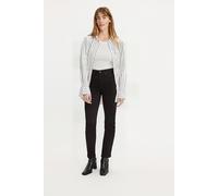 Levi's 724 Jeans In Black Größe: W26L28 | Slim Jeans Outlet | Damen | Schwarz