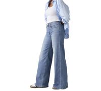 Levi's 728 Wide Leg Jeans in mittelblauer Waschung W28-L32 Wide Fit
