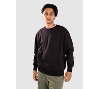 Levi's Garment Dyed Authentic Crew Neck Sweatshirt Black Schwarz S