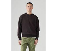 Levi's Sweatshirt Authentic Crew – Herren, Garment-Dyed, Rundhals – Schwarz XL