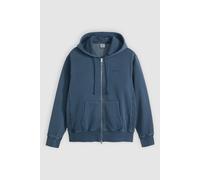 Kapuzensweatjacke LEVI'S, Herren, Gr. S, sargasso sea garment, Sweatware, Obermaterial: 88% Baumwolle, 12% Polyester, unifarben, casual, bequem hüftbedeckend, Rundhals, Langarm Bündchen, Sweatjacken,