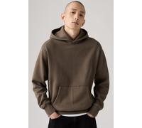 Levi's® Hoodie mit Label-Stitching Modell 'THE AUTHENTIC HOODIE' in Khaki, Größe L