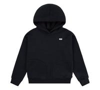 Hoodie LEVI'S KIDS, Mädchen, Gr. 5 (110), schwarz (jet schwarz), Jersey, Obermaterial: 83% Baumwolle, 17% Polyester, unifarben, angesetztes Bündchen, Sweatshirts Hoodie, mit seitlichen Taschen for GIR
