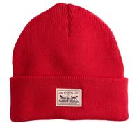 Levi's Backpatch Beanie Strickmützen für Herren, Color Rhythmic Red, One Size