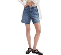 Shorts LEVI'S "HIGH BAGGY SHORT", Damen, Gr. 26, N-Gr, worn memory short, Web, Obermaterial: 100% Baumwolle, unifarben, regular fit ca. Mitte Oberschenkel, Hosen Shorts, im Five-Pocket Style (96633425