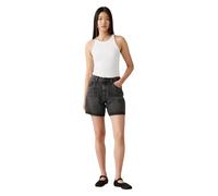 Levi's Baggy Shorts mit hohem Bund in schwarzem Vintage-Style W34 Loose Fit