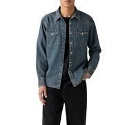 Jeanshemd LEVI'S "LE BARSTOW WESTERN STAND", Herren, Gr. M, N-Gr, freeport braun weft, Web, Obermaterial: 100% Baumwolle, casual, normal, Langarm, Hemden, mit Brusttaschen (83331466-M) freeport braun