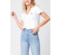 Levi's Damen T-Shirt Perfect V-Neck – Weiß, Regular Fit, 100% Baumwolle, Größe L