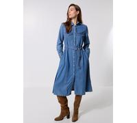 Levi's - Bekleidung QUINCEY LS MAXI DRESS MED INDIGO - FLAT - blau - Größe XS