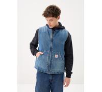 Jeansweste LEVI'S "SANSOME", Herren, Gr. S, sunburnt vest, Denim/Jeans, Obermaterial: 100% Baumwolle, hüftbedeckend, Rundhals, Westen, mit Reißverschluss (92339802-S) sunburnt vest