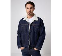 Kurzjacke LEVI'S "SHERPA", Herren, Gr. XXL, give it a rinse sher, Denim/Jeans, Obermaterial: 100% Baumwolle, 1-Knopf-Manschette mit Druckknopf, Jacken, mit Sherpa Fütterung (62558758-XXL) give it a ri