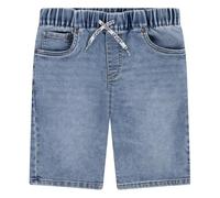 Jeansbermudas LEVI'S KIDS "LVB SKINNY FIT DOBBY SHORT", Jungen, Gr. 14 (164), N-Gr, gravy train, Denim/Jeans, Obermaterial: 68% Baumwolle, 31% Polyester, 1% Elasthan, casual, skinny fit, Jeans, for BO