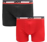 Levi's Herren Boxer Underwear, Red/Black, M
