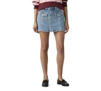 Skort LEVI'S "BUTTON FRONT SKORT", Damen, Gr. 28, work for it no dp, Web, Obermaterial: 100% Baumwolle, regular fit ca. Mitte Oberschenkel, Röcke Skort, mit praktischen Taschen (99930306-28) work for
