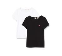 Levi's T-Shirt Mini-Logo, mit kleiner Markenlogo-Stickerei auf der Brust XS (32) weiß Damen Jersey Shirts Sweatshirts XS (32) weiß, schwarz