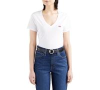 Levi's Damen 2-Pack V-Neck Tee T-Shirt, Caviar / White, XXS