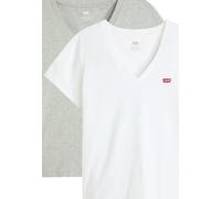 Levi's Damen 2PACK Perfect Vneck TEES T-Shirt, 2 Pack V Neck White, Small