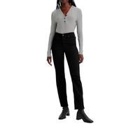 Levi's Damen 314 Shaping Straight Jeans, Black and Black, 28W / 34L