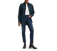 Straight-Jeans LEVI'S "724 High Rise Straight" Gr. 32, Länge 32, blau (indigo rinsed) Damen Jeans (90932058-32)