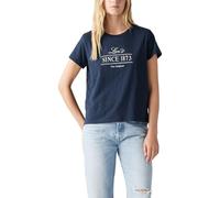 Levi's Damen Boxy T-Shirt mit Grafik Navy Blazer Blue L