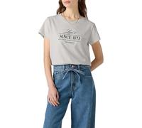 Levi's Damen Boxy T-Shirt mit Grafik Starstruck Heather Grey Grey M