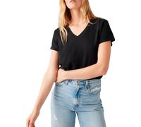 Levi's Damen Boxy Vneck Tee T-Shirt, Caviar SLUB, XS