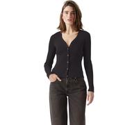 Levi's Damen Cardigan Tulip mit V-Ausschnitt, Slim Fit, Schwarz (Caviar), XS