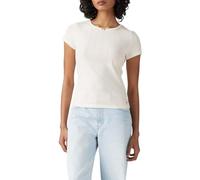 Levi's Damen Dry Goods T-Shirt aus Spitzenstoff Gardenia White S