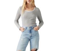 Levi's Damen Dry Goods Waffle-T-Shirt mit Langen Ärmeln Starstruck Heather Grey Grey S