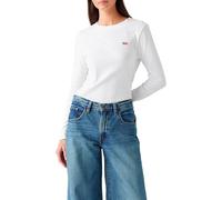 Levi's Damen Essential HM LS Tee T-Shirt, White +, XL