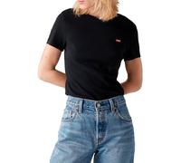 Levi's T-Shirt Damen Essential Hm Ss Tee Slim Fit 100% Baumwolle Caviar Größe M