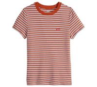 Levi's Damen Essential Housemark Short-Sleeve Tee T-Shirt, Ooo La La Stripe Picante, XXS