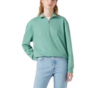 Levi's Damen Everyday 1/4 Zip Pullover Sweatshirt, Beryl Green, XS