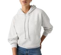 Hoodie LEVI'S "EVERYDAY HOODIE SWEATSHIRT", Damen, Gr. M (38), weiß (frosty grau heather bc02 brushed fleece), Sweatware, Obermaterial: 58% Baumwolle, 42% Polyester, normal, ohne Ausschnitt, Bündchen,