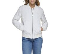 Levi's Damen Gesteppte Bomberjacke, Fronttaschen, Normale Größen Jacke, Weiss/opulenter Garten, S