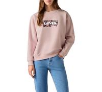 Sweatshirt LEVI'S, Damen, Gr. XS (34), lse_gab rose bw fill, Sweatware, Obermaterial: 58% Baumwolle, 42% Polyester, casual, regular fit taillenbedeckt, Rundhals, Langarm Bündchen, Sweatshirts, mit Log