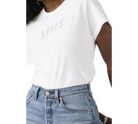 Levi´s ® Graphic Classic T-shirt S Rhinestone Serif Logo Bright White