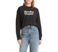 Levi's Damen Graphic Standard Crewneck Pullover Sweatshirt, BatwingDark Floral Fill Caviar, XS