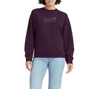 Levi's Damen Graphic Standard Crewneck Pullover Sweatshirt, Poster Logo Star Forest Plum, XS