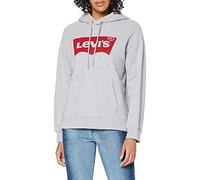 Levi's Damen Graphic Standard Hooded Sweatshirt Hoodie, Grey, L