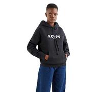 Levi's Damen Graphic Standard Hooded Sweatshirt Hoodie, New Logo II Caviar, XXS
